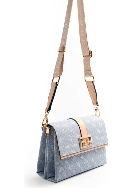 Silver & Polo Mavi - Ten SP1009 Kadın Çapraz Çanta