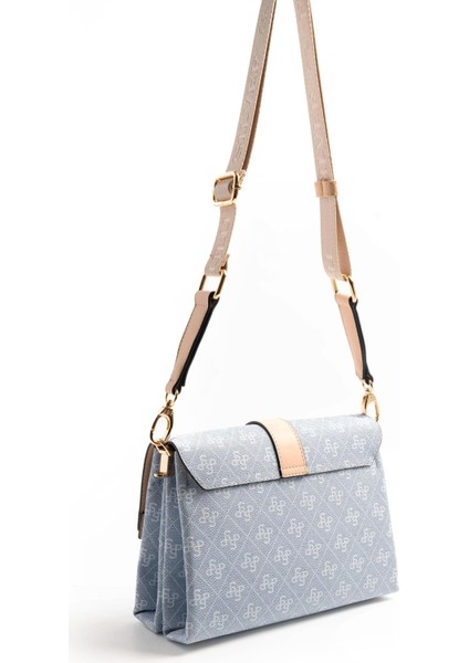 Silver & Polo Mavi - Ten SP1009 Kadın Çapraz Çanta