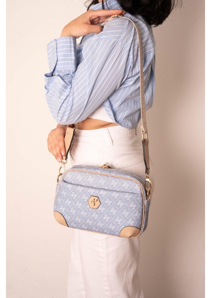 Silver & Polo Mavi - Ten SP1094 Kadın Çapraz Çanta