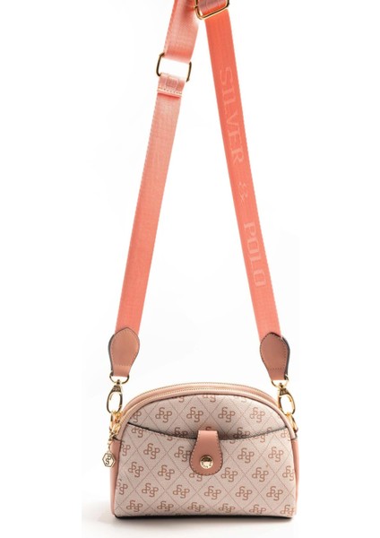 Silver & Polo Pembe - Somon SP1144 Kadın Çapraz Çanta