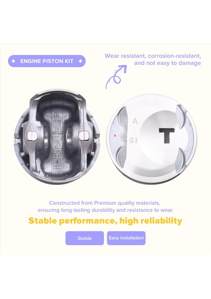 4pcs /lot Araç Motoru Piston Kiti Genesis Için G70 Kia Optima Sorento Hyundai Santa Sonata 2015-2021 23410-2G450 234102G450 (Yurt Dışından) indirimleri