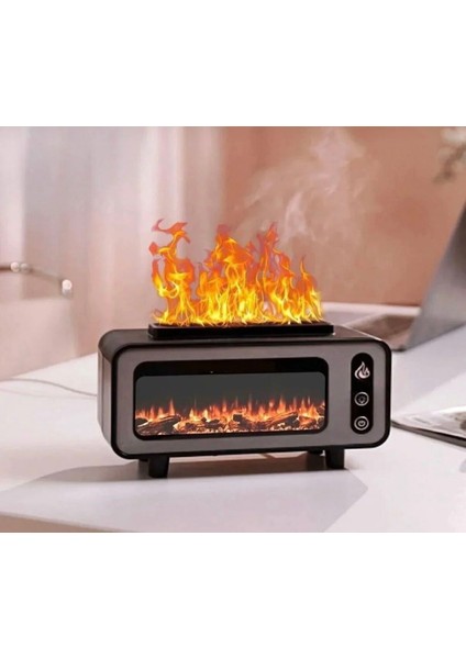 Şömine Alev Efektli Aromaterapi Difüzör ve Hava Nemlendirici 7 Renk Ledli Ultra Sessiz Buhar Makinesi fiyatları