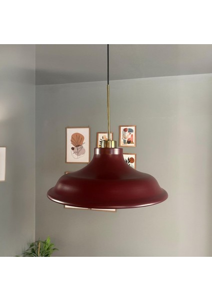 Bergo Vişne Çürüğü Ince Eskitme Başlık Avize Salon Oturma Odası Yatak Odası Sarkıt Modeli