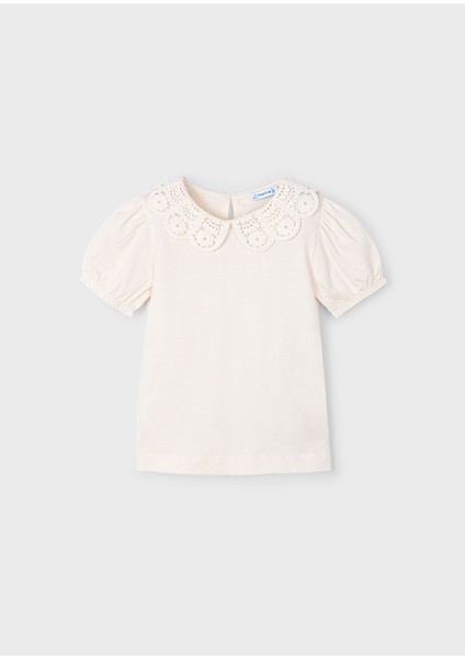 04-10 Yaş Kız Çocuk Mayoral Bej Pantolon Bluz Takım - Bej fiyatları