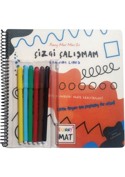 Çizgi Çalışmam - Funny Mat Mini Set (Aktivite Seti)