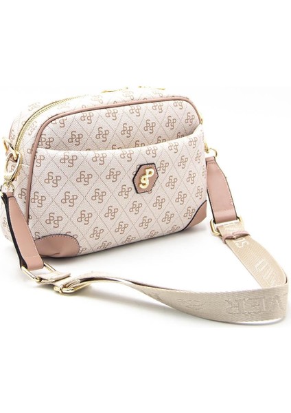 Silver & Polo Pembe - Somon SP1094 Kadın Çapraz Çanta