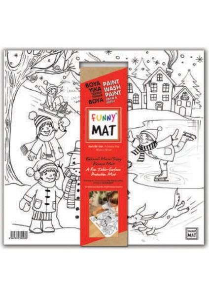 Funny Mat - Karlı Bir Gün 40X40CM