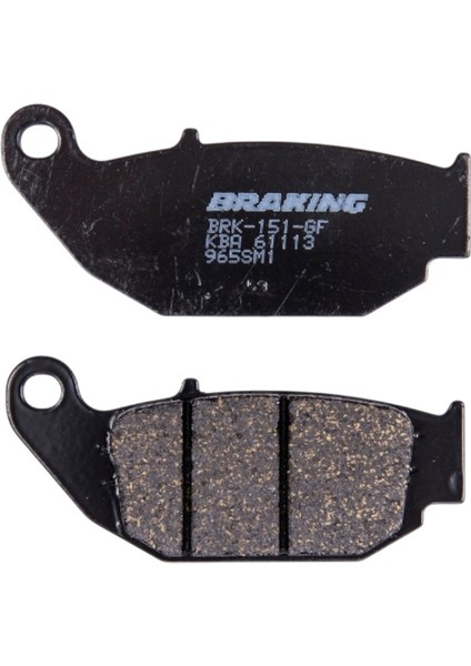 HONDA CBR 125 R ARKA FREN BALATASI YARI METALİK BRAKING 965SM1