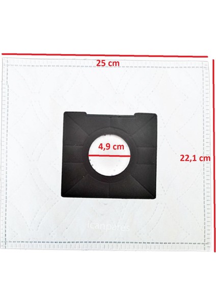 Goldmaster Uyumlu By 5506 Fuerza Süpürge Toz Torbası 10 Adet modelleri