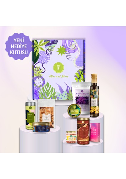 Mim Favourites Hediye Kutusu | Saf Matcha – Toffee Nut Kahve – Angel Numbers Kartlar – Wellness Seti