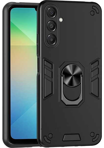Samsung Galaxy A17 5g Pc + Tpu Düşmeye Karşı Koruyucu Telefon Kılıfı ve Halka Ayaklı Destek (Yurt Dışından)