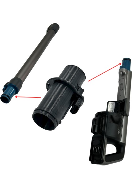 Philips Uyumlu XW7263 Aquatrio Şarjlı Süpürge Gövde-Boru Bağlantı Adaptörü fırsatları