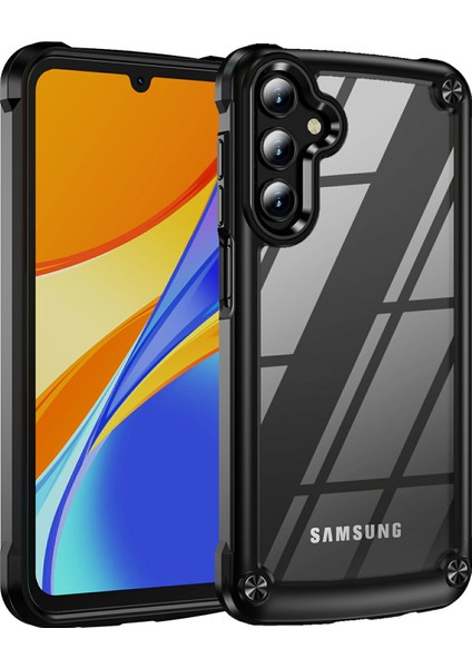 Samsung Galaxy A17 5g Düşmeye Karşı Dayanıklı Alaşımlı Lens Çerçevesi Pc + Tpu Telefon Kılıfı (Yurt Dışından)