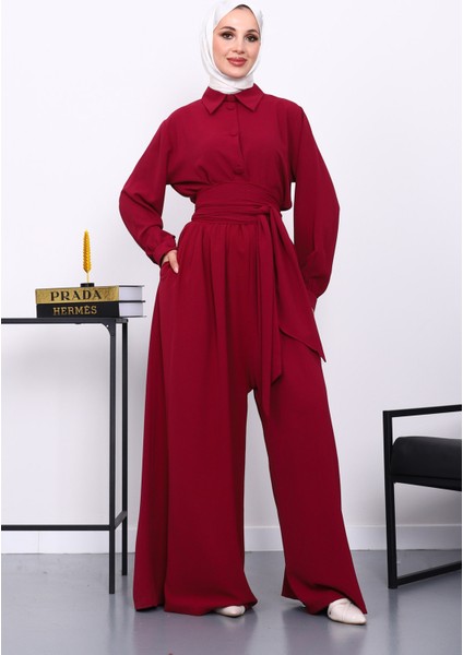 Bordo Bel Lastikli Tulum