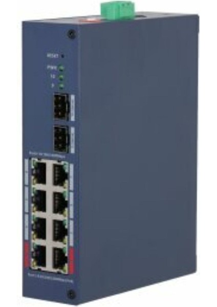 Nif Bilişim Dahua CHS4210-8GT-110 8 Port Poe 2 Port Sfp Gigabit Yönetilebilir Poe Switch 110W