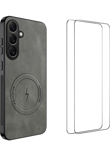 Samsung Galaxy A17 5g Manyetik Kılıf Pc Tpu Telefon Kılıfı 2 Adet Ekran Filmi ile (Yurt Dışından)