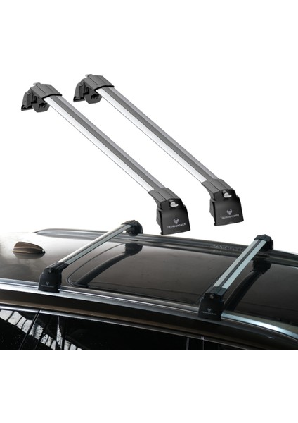 Mercedes E-Class (S213) 2016–2023 Trs-2 Kilitli Sistem Ara Atkı Tavan Barı Gri (2 Adet)