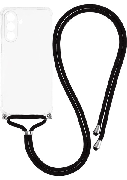 Samsung Galaxy A17 5g Güçlendirilmiş Köşe Tpu Şeffaf Telefon Kılıfı ve Kordonu (Yurt Dışından)