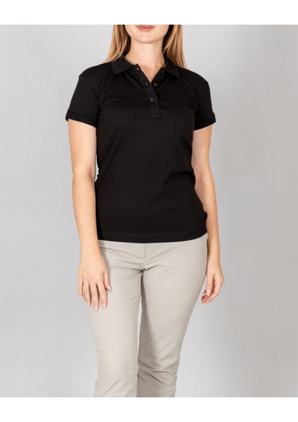 Kadın Slim Fit Polo Yaka T-Shirt