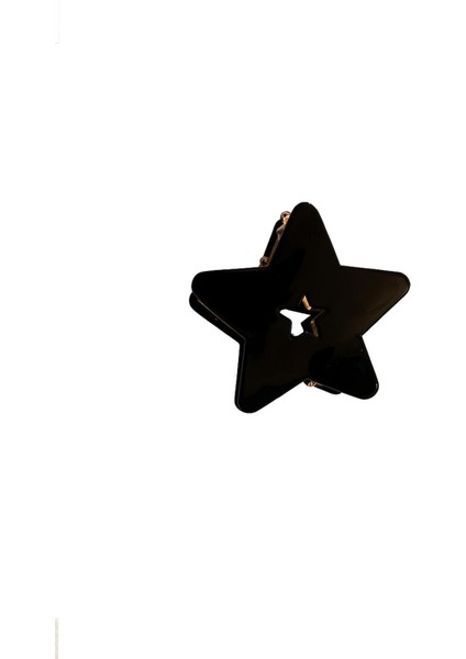 Lüks Metal Asetat Yıldız Mandal Toka