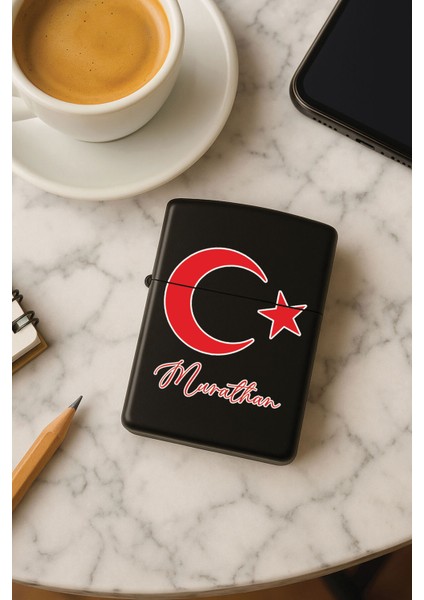 Kişiye Özel Isim Yazılı Fontlu Baskılı Benzinli Çakmak Özel Tasarım Hediyelik Türkiyem