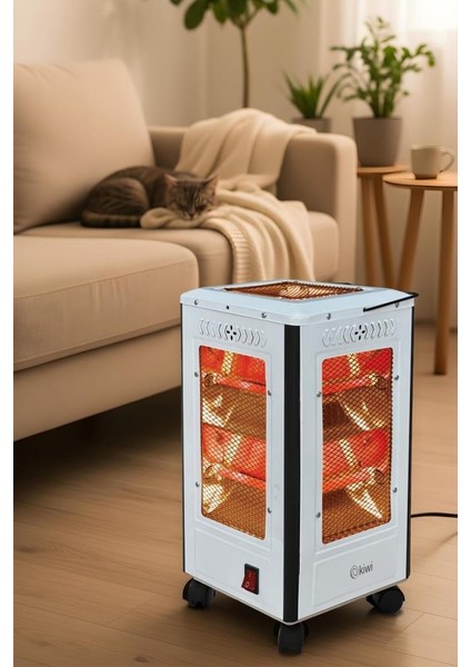 KHT-8407 Quartz Isıtıcı 5 Yönlü Isıtma & Enerji Tasarruflu Kuvars Tüp & Taşınabilir Tasarım fırsatları