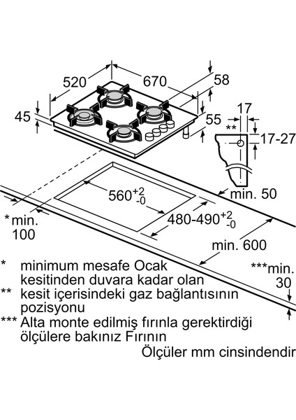 Beyaz Ankastre Set (HJ852GYW0T Kendini Temizleyen Fırın EO7C2PP30O 67 cm Ocak LC66KPJ20T Davlumba)