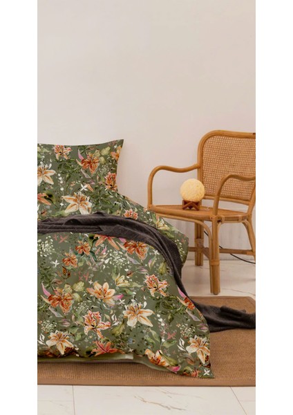 %100 Pamuk Çift Kişilik Nevresim Takımı 200X220 50*70 Yastık Kılıfı - Acacıa Çift Taraflı Baskı fiyatları