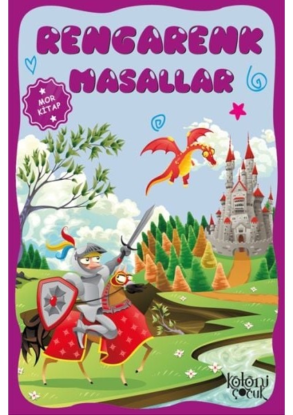 Çocuklar Için Hayal ve Odak Geliştirici Rengarenk Masallar Mor
