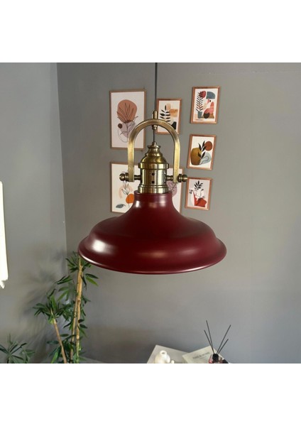 Bergo Vişne Çürüğü Delikli Eskitme Başlık Avize Salon Oturma Odası Yatak Odası Sarkıt Modeli