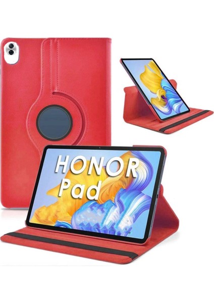 Huawei Honor Pad 10 12.1 Inç Uyumlu 360 Dönebilen Standlı Suni Deri Tablet Kılıfı