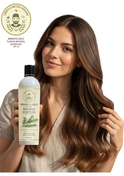 Biberiye Özlü Tuzsuz Bitkisel Şampuan 350 ml Tüm Saçlar Için