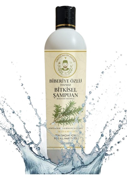 Biberiye Özlü Tuzsuz Bitkisel Şampuan 350 ml Tüm Saçlar Için modelleri