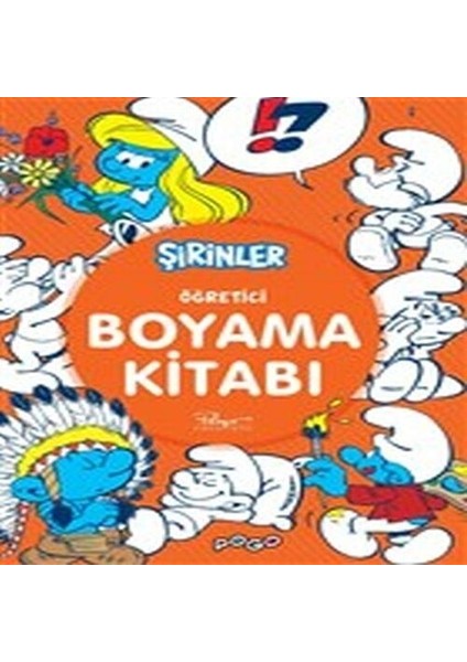 Öğretici Boyama Kitabı - Şirinler