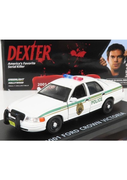 Hollywood Dexter 1:43 2001 Ford Crown Victoria – Polis Arabası - Synoverse Kitap Hediyeli
