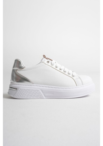 Vega Premium Gümüş Detaylı Beyaz Kadın Sneaker fırsatları