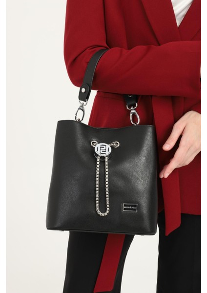 Silver & Polo Siyah - Siyah SP967 Kadın Çapraz Çanta