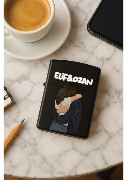 Kişiye Özel Isim Yazılı Fontlu Baskılı Benzinli Çakmak Özel Tasarım Hediyelik Sonsuza Dek