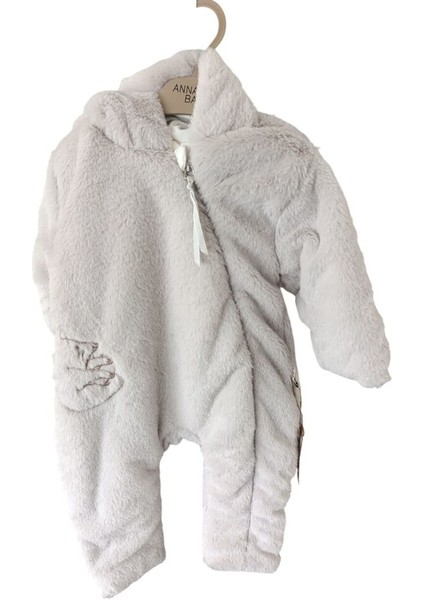 20305 Unisex Bebek Lucky Bear Elyaf Dolgulu Kapüşonlu Tulum