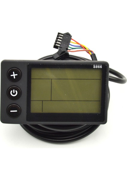 S866 Elektrikli Bisiklet Ekranı Kontrol Paneli Sm Fişi, 36V-48V B (Yurt Dışından)