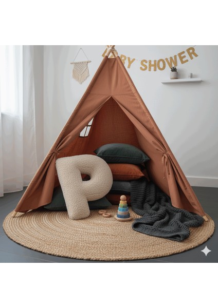 Litera, P Harfi, Yastık, Kırlent, Elyaf Dolgulu, Welsoft Kumaş, 40 cm fırsatları