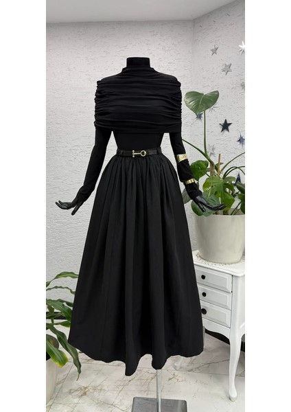 Kahverengi Omuz Drapeli Bluz modelleri