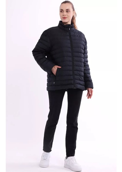 İçi Astarlı Su ve Rüzgar Geçirmez Cepli Kadın Mont modelleri