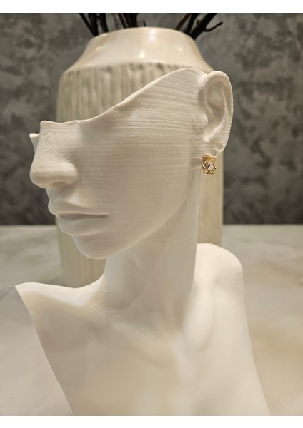 Altın Rengi Taşlı Ayıcık Küpe-Kc Altın Kaplama modelleri