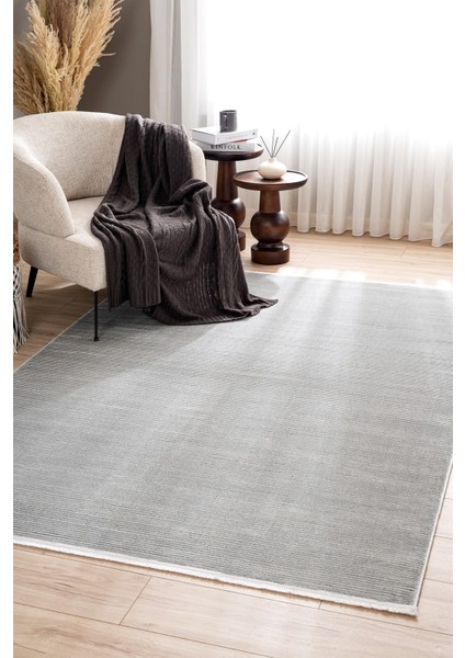 Lumina Gri Tozumaz Salon Koridor Balkon Teras Bahçe Oturma Odası Halısı 51376A