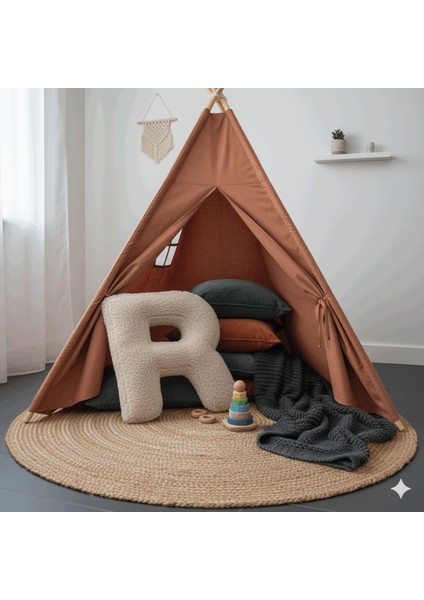 Litera, R Harfi, Yastık, Kırlent, Elyaf Dolgulu, Welsoft Kumaş, 40 cm fırsatları