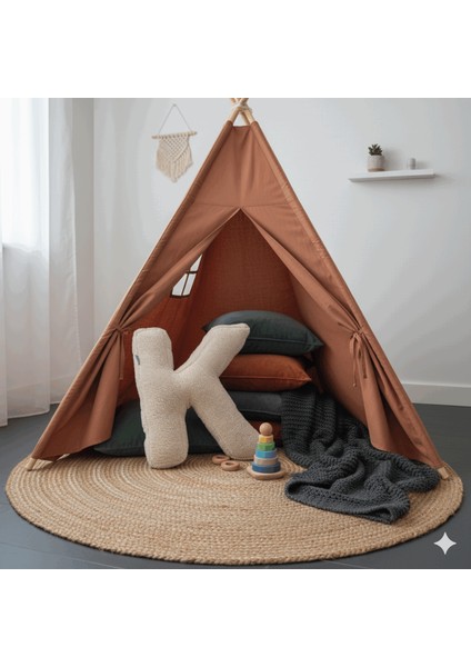 Litera, K Harfi, Yastık, Kırlent, Elyaf Dolgulu, Welsoft Kumaş, 40 cm fırsatları