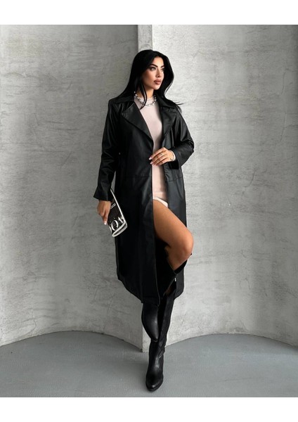 Deri Trençkot modelleri