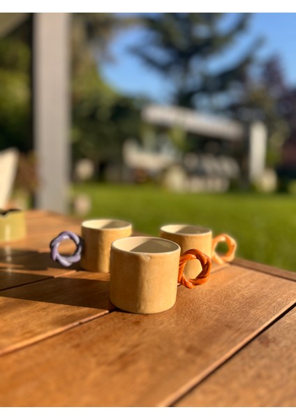 Burgu Kulplu Tekli Fincan- Kiremit fiyatları