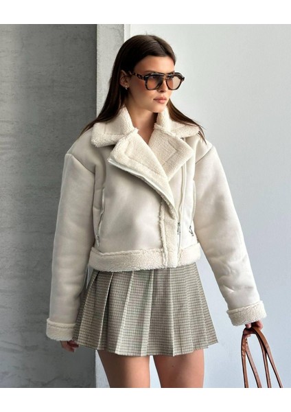 Içi Peluş Kruveze Süet Mont modelleri